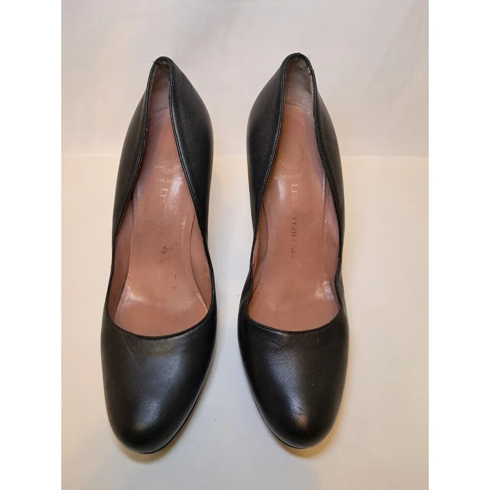 Les Tropeziennes Massimo Palazzo Size 39 EU/8.5 US Black Leather Pumps 4